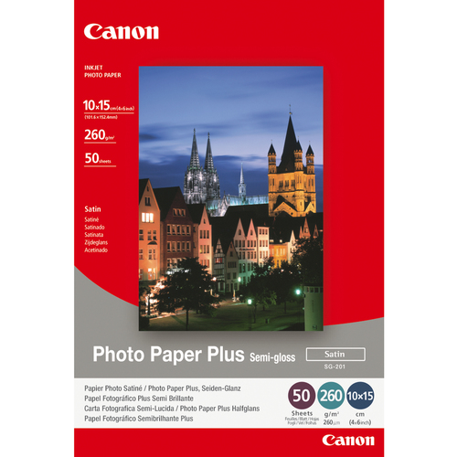 CANON SG-201 semi glänzend Foto Papier inkjet 260g/m2 10x15cm 50 Blatt 1er-Pack