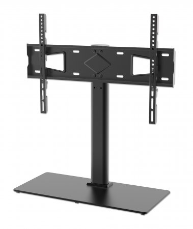 MANHATTAN Höhenverstellbarer TV-Ständer Standfuss für Bildschirme von 81,28 bis 165,1cm 32 bis 65Zoll und bis zu 45kg schwarz