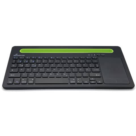Funk-Tastatur - schwarz/grün, integrierte Halterung
