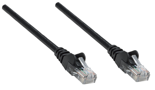 INTELLINET Netzwerkkabel Cat6 S/FTP CU LS0H 1,5m Schwarz RJ-45 Stecker / RJ-45 Stecker Vergoldete Kontakte