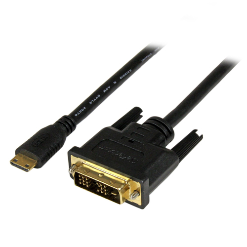 STARTECH.COM 2m Mini HDMI auf DVI Kabel - mini HDMI Typ-C / DVI-D Adapterkabel - St/St