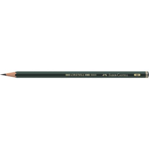 Bleistift CASTELL® 9000 - 5B, dunkelgrün