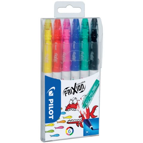 Faserstift FriXion Colors - 0,4 mm, 6 Farben im Etui