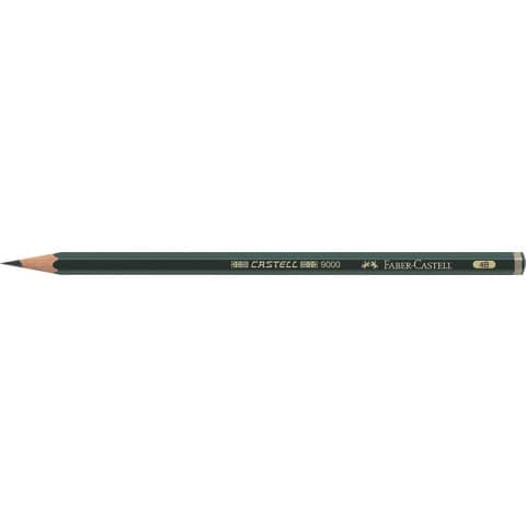 Bleistift CASTELL® 9000 - 4B, dunkelgrün