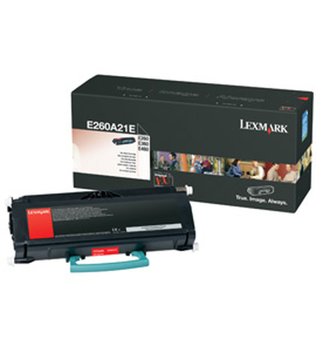 LEXMARK E260, E360, E460 Toner schwarz Standardkapazität 3.500 Seiten 1er-Pack