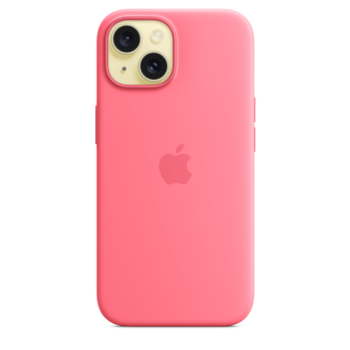 APPLE iPhone 15 Silicone Case with MagSafe - Pink