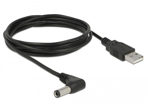 DELOCK Delock USB Stromkabel zu DC 5,5 x 2,5 mm Stecker 90 1,5 m