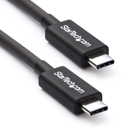 STARTECH.COM 0.5m Thunderbolt 3 40Gbps USB-C Cable Thunderbolt USB and DisplayPort Compatible