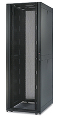 APC NetShelter SX 48HE 750mm breit x 1070mm tief Gestell mit schwarzem Rahmen