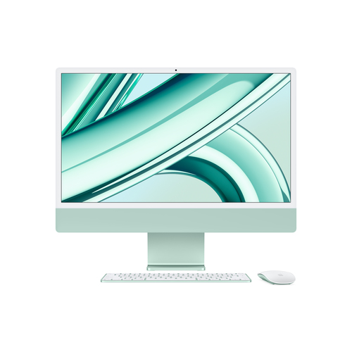 APPLE iMac 4,5K 59,69cm 23,5Zoll Apple M3 Chip mit 8-Core CPU und 10-Core GPU 8GB gem. RAM 256GB SSD DE - Grün