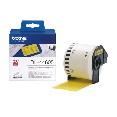 BROTHER P-Touch DK-44605 removable gelb thermal Papier 62mm x 30.48m