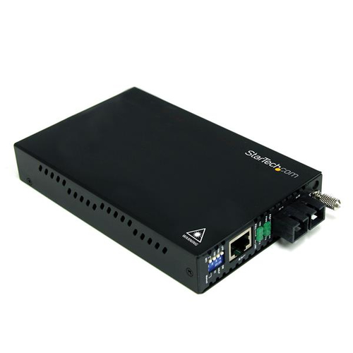 STARTECH.COM 10/100mbit/s Ethernet Single Mode LWL / Glasfaser SC Medienkonverter 30 km - 100Base-FX
