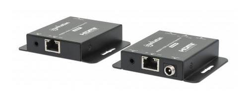 MANHATTAN HDMI over Ethernet Extender Set Signalverlängerung mit 4K30Hz bis zu 40 m oder 1080p60Hz bis zu 70 m Sender- und Empfänger