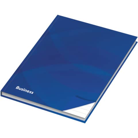 Notizbuch Business - A5, Hardcover, liniert 96 Blatt, blau