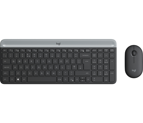 LOGITECH Slim Wireless Keyboard and Mouse Combo MK470 - GRAPHITE - DEU - CENTRAL