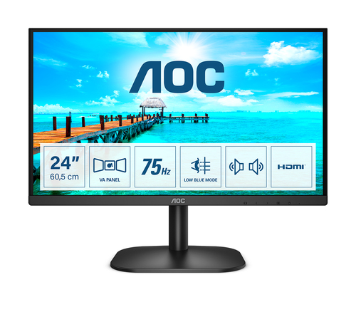 AOC 24B2XDAM 60,45cm 23,8Zoll VA monitor with vivid colors HDMI VGA DVI