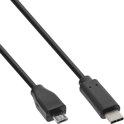 INLINE USB 2.0 Kabel Typ C Stecker an Micro-B Stecker schwarz 0.5m