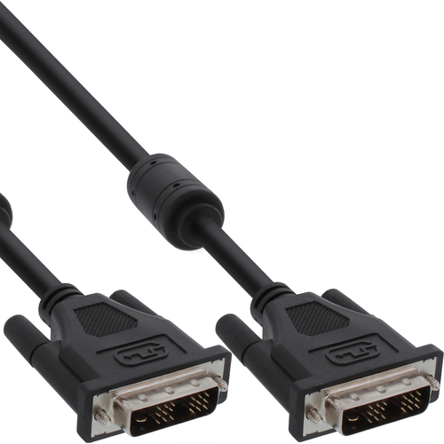 INLINE DVI-D Kabel digital 18+1 Stecker / Stecker Single Link 2 Ferrite 3m