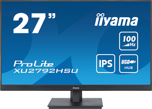 IIYAMA XU2792HSU-B6 68,58cm 27Zoll ETE IPS-panel 1920x1080 100Hz 250cd/m Speakers HDMI DisplayPort 0,4ms MPRT FreeSync USB-HUB