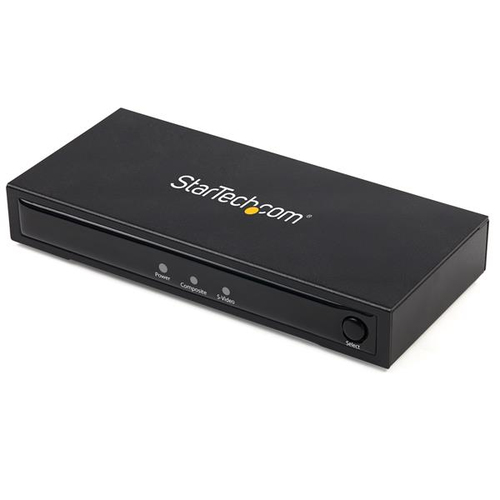 STARTECH.COM S-Video oder Composite zu HDMI Konverter mit Audio - 720p - NTSC & PAL - Analog zu HDMI Upscaler - Mac & Windows