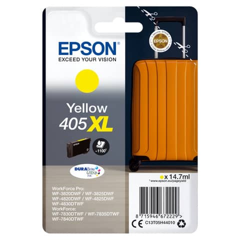 Original Epson Tintenpatrone gelb High-Capacity (C13T05H44010,T05H440,405XL,T05H4,T05H44010)