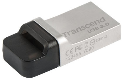 TRANSCEND JetFlash 880S 32GB Dual USB 3.0 Flash Drive + micro-USB