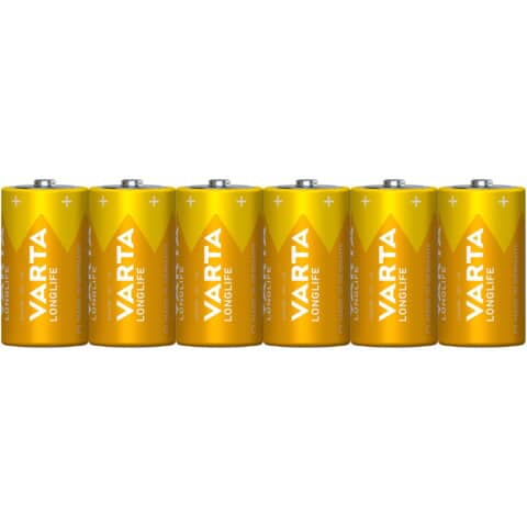 Batterien LONGLIFE - Baby/LR14/C, 1,5 V, 6er Pack