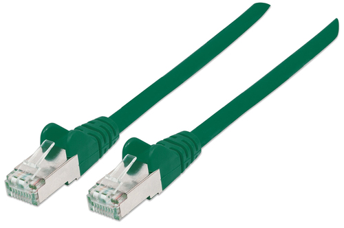INTELLINET Netzwerkkabel Cat6a S/FTP 30m gruen vollkupfer Cat6a-zertifiziert LS0H RJ45-Stecker/RJ45-Stecker
