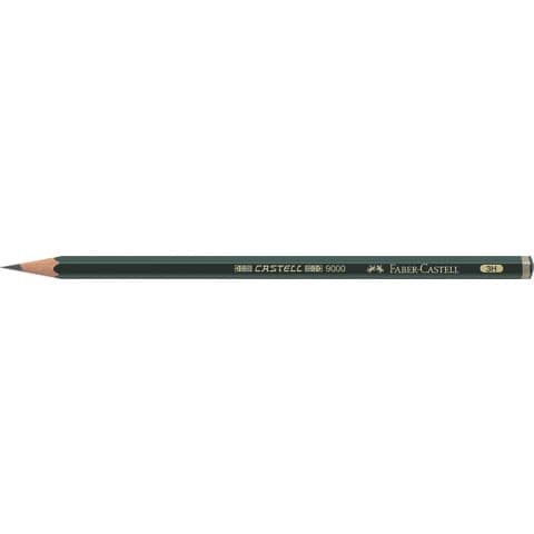 Bleistift CASTELL® 9000 - 3H, dunkelgrün