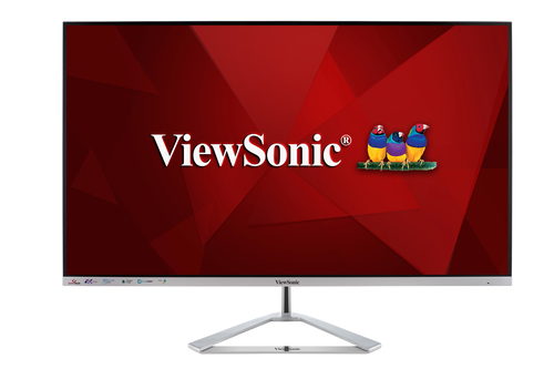 VIEWSONIC VX3276-4K-MHD 81,28cm 32Zoll 16:9 3840x2160 UHD SuperClear VA monitor 2 HDMI DP Mini DP silver stand
