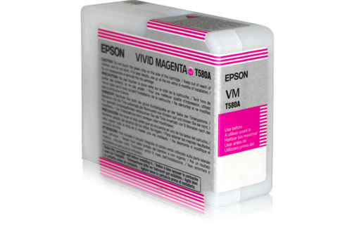EPSON T580 Tinte vivid magenta Standardkapazität 80ml 1er-Pack
